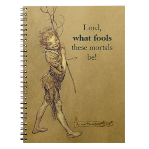 Arthur Rackham PuckLord vad bedrar CC0576 Anteckningsbok