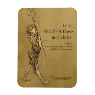 Arthur Rackham PuckLord vad bedrar kylen CC0951 Magnet