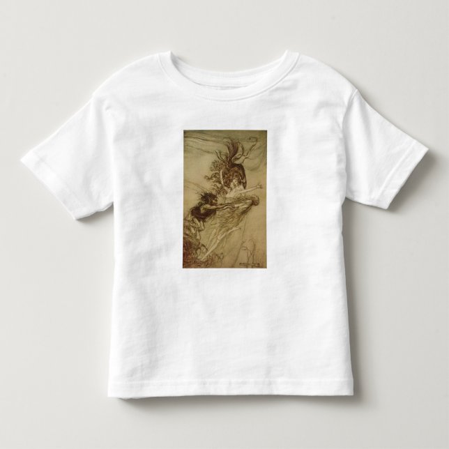 Arthur Rackham | Rhinemaidens teasing Alberich T Shirt (Framsida)