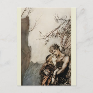 Arthur Rackham Richard Wagner Brünnhilde Valkyrie Vykort