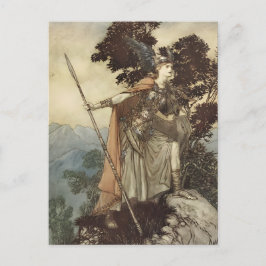 Arthur Rackham Richard Wagner Brünnhilde Viking Vykort