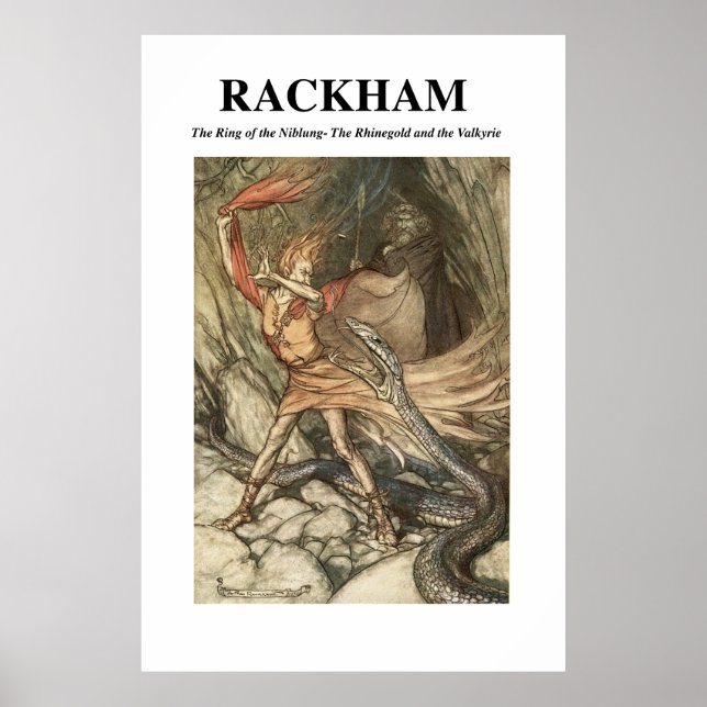 Arthur Rackham - Ring i Niblung Poster (Framsidan)