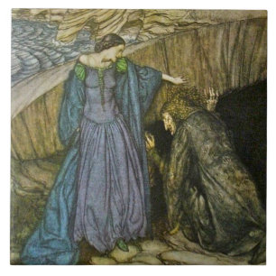 Arthur Rackham Romantik av Kung Arthur Ceramic Til Kakelplatta