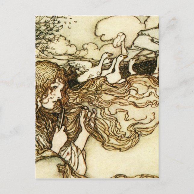 Arthur Rackham - Snowdroppe och andra prates Vykort (Framsida)