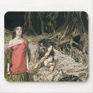 Arthur Rackham uppvakta av Grimhilde, malen Musmatta