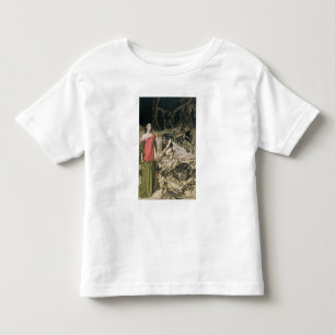 Arthur Rackham uppvakta av Grimhilde, malen T-shirt