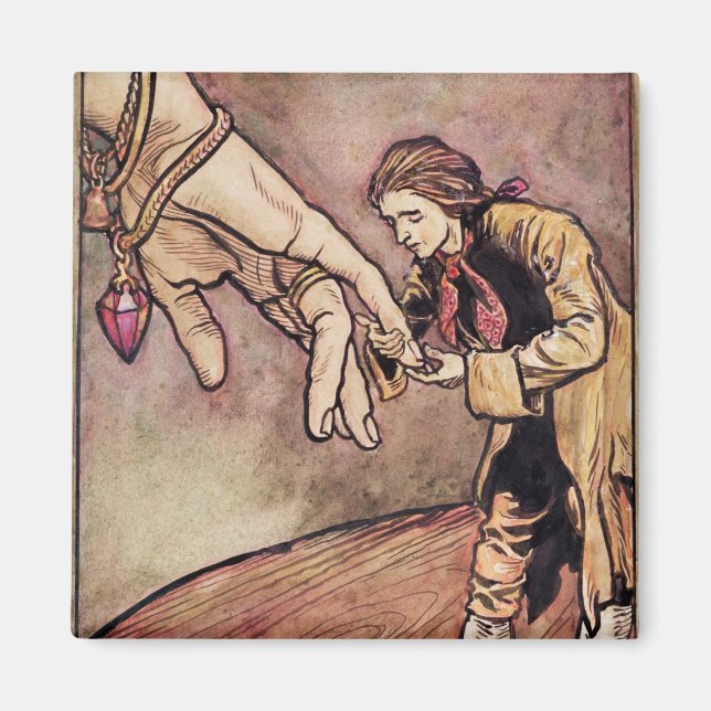 Arthur Rackham | Ursprunglig illustration av vatte Magnet (Framsidan)