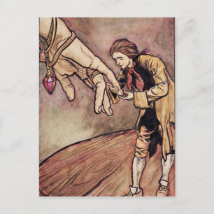 Arthur Rackham Ursprunglig illustration av vatte Vykort