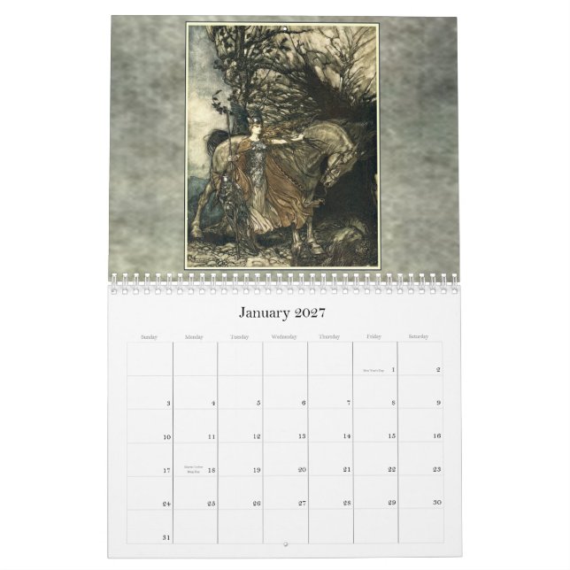Arthur Rackham väggkalender 2011 Kalender (Jan 2027)
