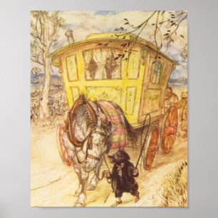Arthur Rackham - Vinden i Willows Poster