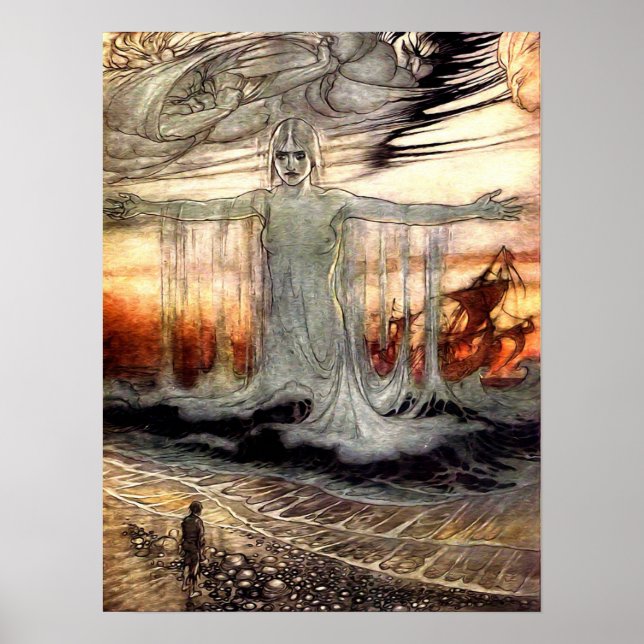 Arthur Rackham - vintage Farytale art Poster (Framsidan)