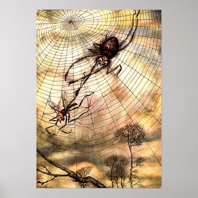 Arthur Rackham - vintage Farytale art Poster (Framsidan)