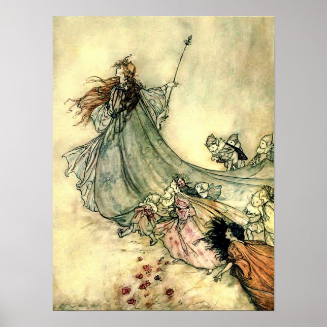 Arthur Rackham - vintage Farytale art Poster (Framsidan)
