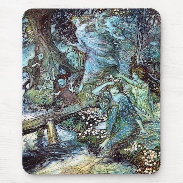 Arthur Rackham, Wood Nymphs Musmatta (Framsidan)