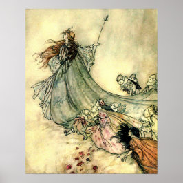 Arthur Rackhams Fairy Queen Poster