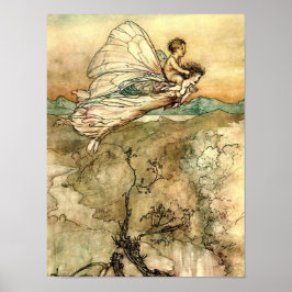 Arthur Rackhams flygande feer Poster