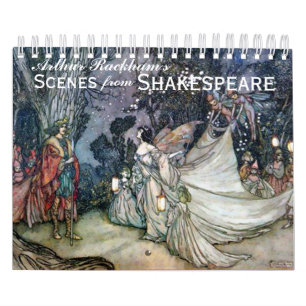 Arthur Rackhams Shakespeare Vintage Art Calendar Kalender