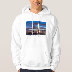 Arthur Ravenel Bridge på natten Hoodie