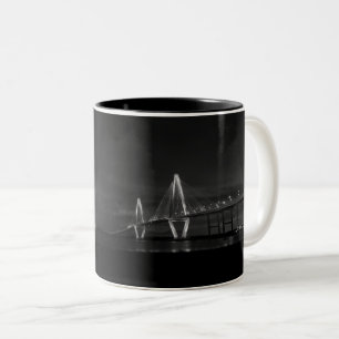Arthur Ravenel Night Pano Grayscale Coffee Mugg