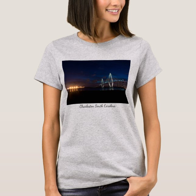 Arthur Ravenel Night Pano T-Shirt (Framsida)