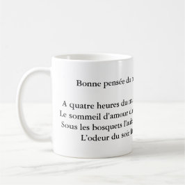 Arthur Rimbaud Bonne Pensée du Matin Dikt Kaffemugg
