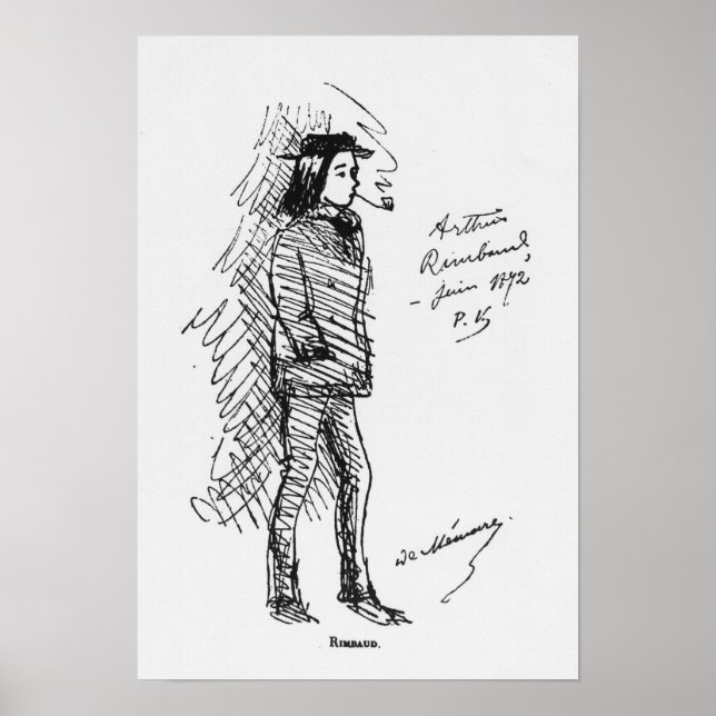 Arthur Rimbaud June 1872 Poster (Framsidan)