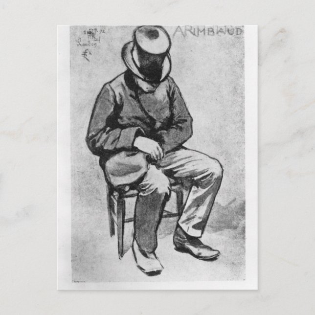 Arthur Rimbaud Vykort (Framsida)