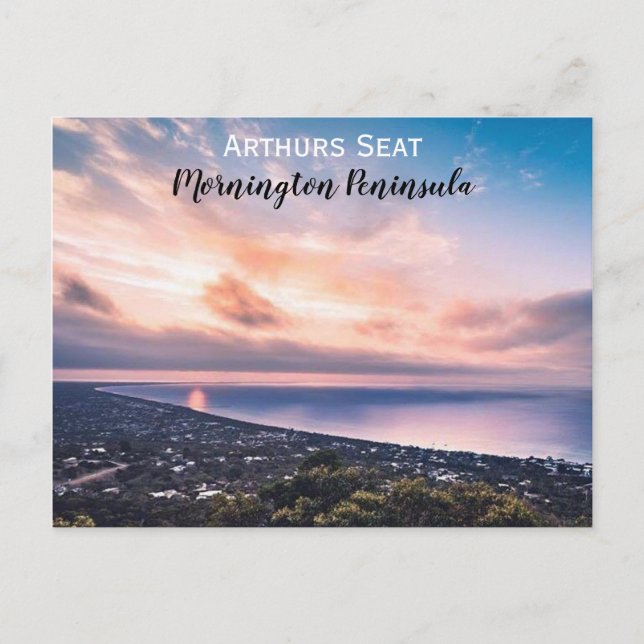 Arthur:s säte på Peninsulan Mornington Vykort (Framsida)