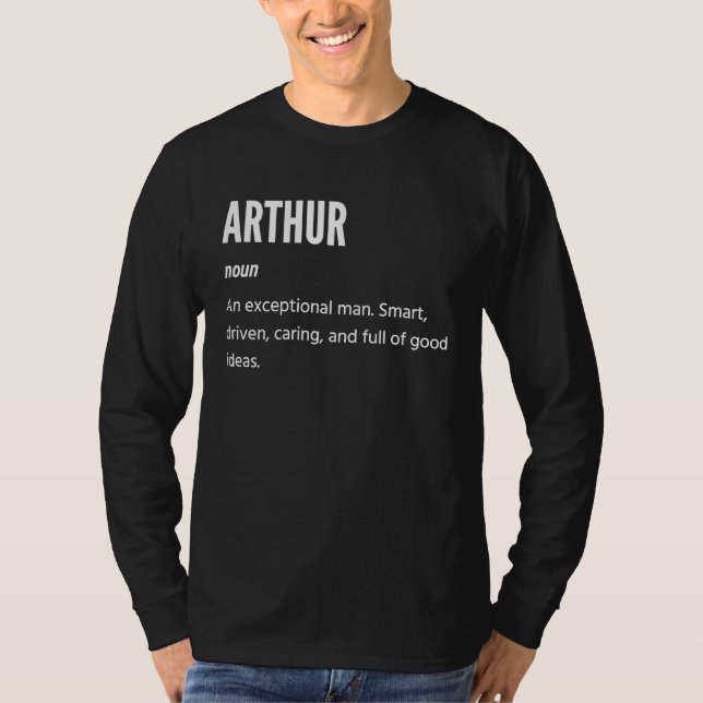 Arthur s Substantiv En Exceptionell Man T Shirt (Framsida)