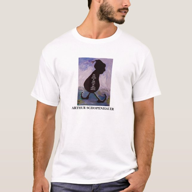 Arthur Schopenhauer citationstecken - skjorta Tee Shirt (Framsida)