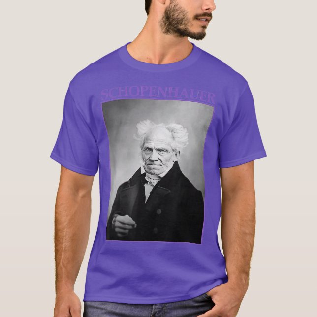 Arthur Schopenhauer German Philosopher T Shirt (Framsida)