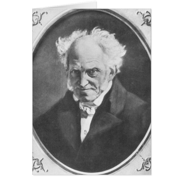 Arthur Schopenhauer Hälsningskort (Framsidan)