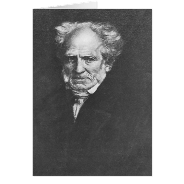 Arthur Schopenhauer Hälsningskort (Framsidan)