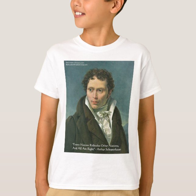 Arthur Schopenhauer "Nationer driver gäck" Citat G Tröja (Framsida)