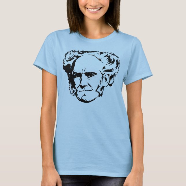 Arthur Schopenhauer porträtt T-shirt (Framsida)