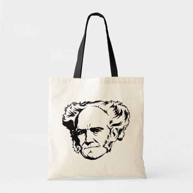 Arthur Schopenhauer porträtt Tygkasse (Framsidan)
