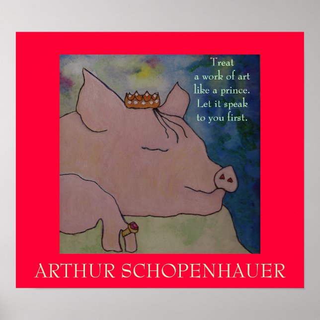 Arthur Schopenhauer Quote - POSTER (Framsidan)