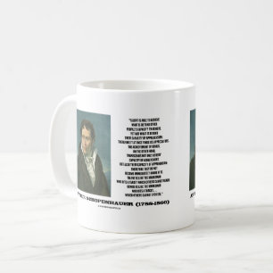Arthur Schopenhauer Talang Versus Genialitet Citat Kaffemugg