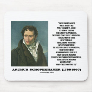 Arthur Schopenhauer Talent mot Genius Quote Musmatta