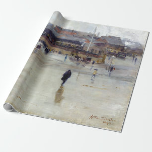 Arthur Streeton den järnväg stationen, Redfern Presentpapper