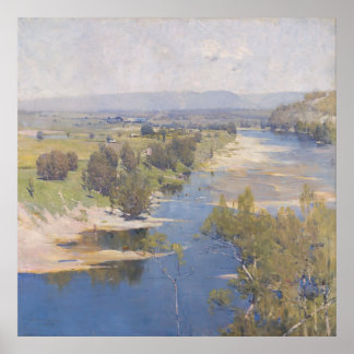 Arthur Streeton - "lila tolv är transparent m Poster
