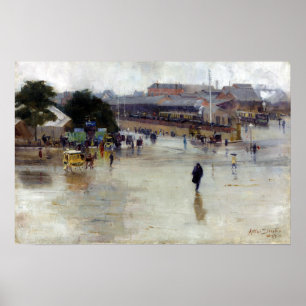 Arthur Streeton the Railway Station, Redfern Poster