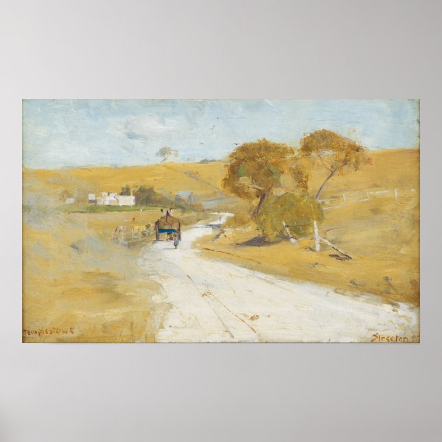 Arthur Streeton - Vid Templestowe Poster (Framsidan)