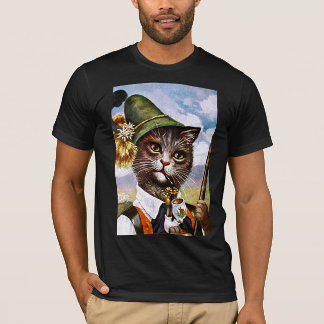 Arthur Thiele - bayersk alpernakatt T-shirt (Framsida)