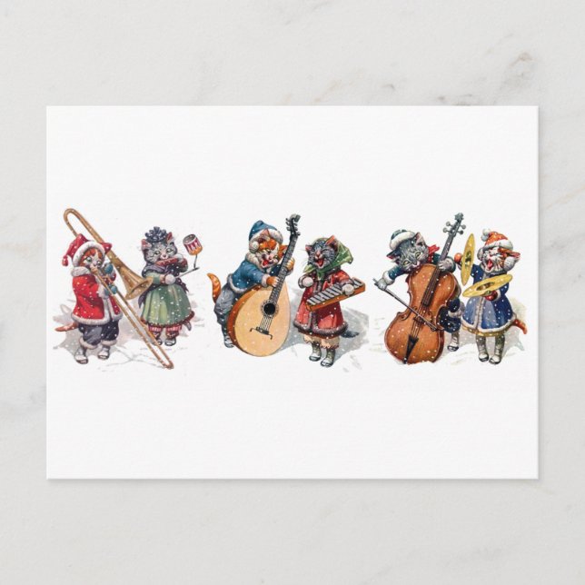 Arthur Thiele - Cat Orchestra i Snö Vykort (Framsida)