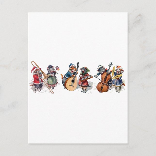 Arthur Thiele - Cat Orchestra i Snö Vykort (Framsida)