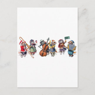 Arthur Thiele - Katter spelar orkester i snön. Vykort