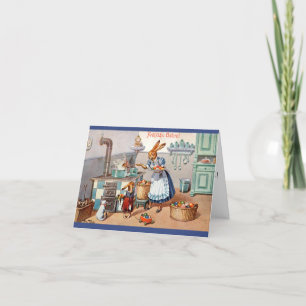 Arthur Thiele Påsk Card - Mamma Bunny Dyes Eggs Helgkort
