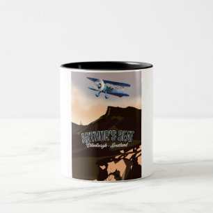 Arthur's Seat Edinburgh Scotland Två-Tonad Mugg