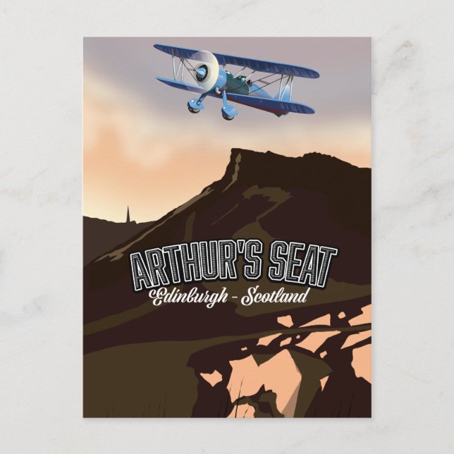 Arthur's Seat Edinburgh Scotland Vykort (Framsida)